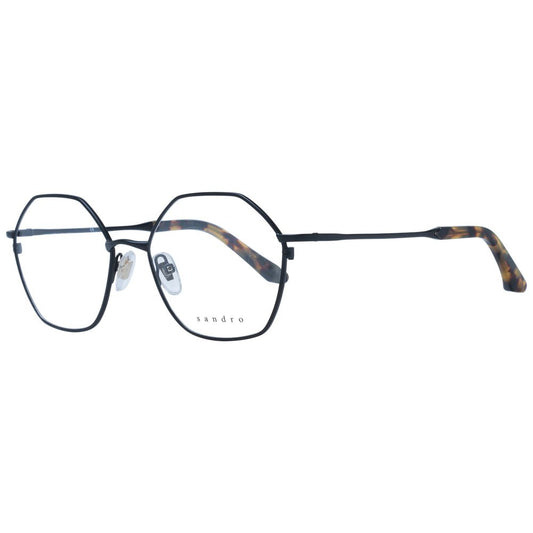 Eyeglasses Frames by Sandro for women in stainless steel black features a refined silhouette, showcasing a refined black coloured frame and full-frame frame design for a sophisticated, premium look.