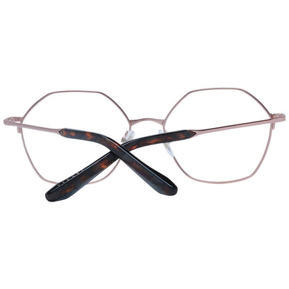 Eyeglasses Frames by Sandro for women in stainless steel and rose-gold showcases a refined silhouette, detailed with a rose-gold coloured frame finish and a sophisticated full-frame frame design.