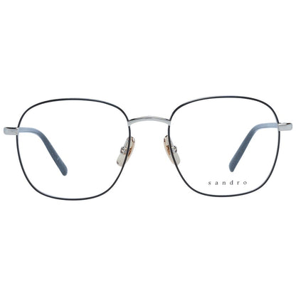 Eyeglasses Frames by Sandro for women in stainless steel black features an refined silhouette, showcasing a sophisticated black coloured frame and refined full-frame frame design for a refined look.