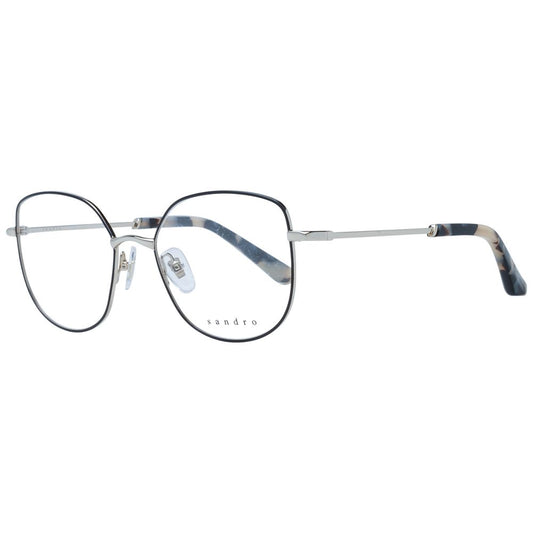 Eyeglasses Frames by Sandro for women in metal and black showcases an refined full-frame frame design featuring a sophisticated black coloured frame for an refined and refined aesthetic.