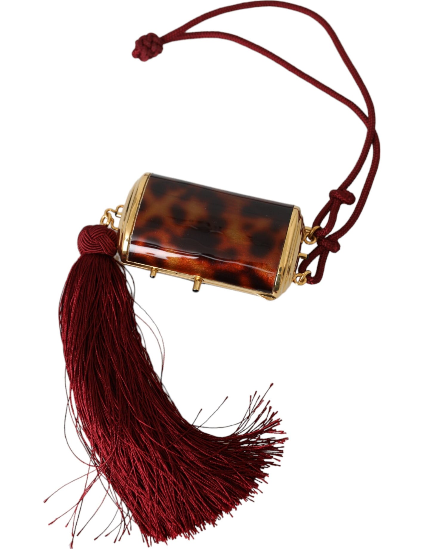 Mini Toiletry Bag by Dolce & Gabbana for women in leather & metal brown & gold features an distinguished Leather Metal Mini Toiletry Bag design with a secure clasp, distinguished , and versatile for a sophisticated look.