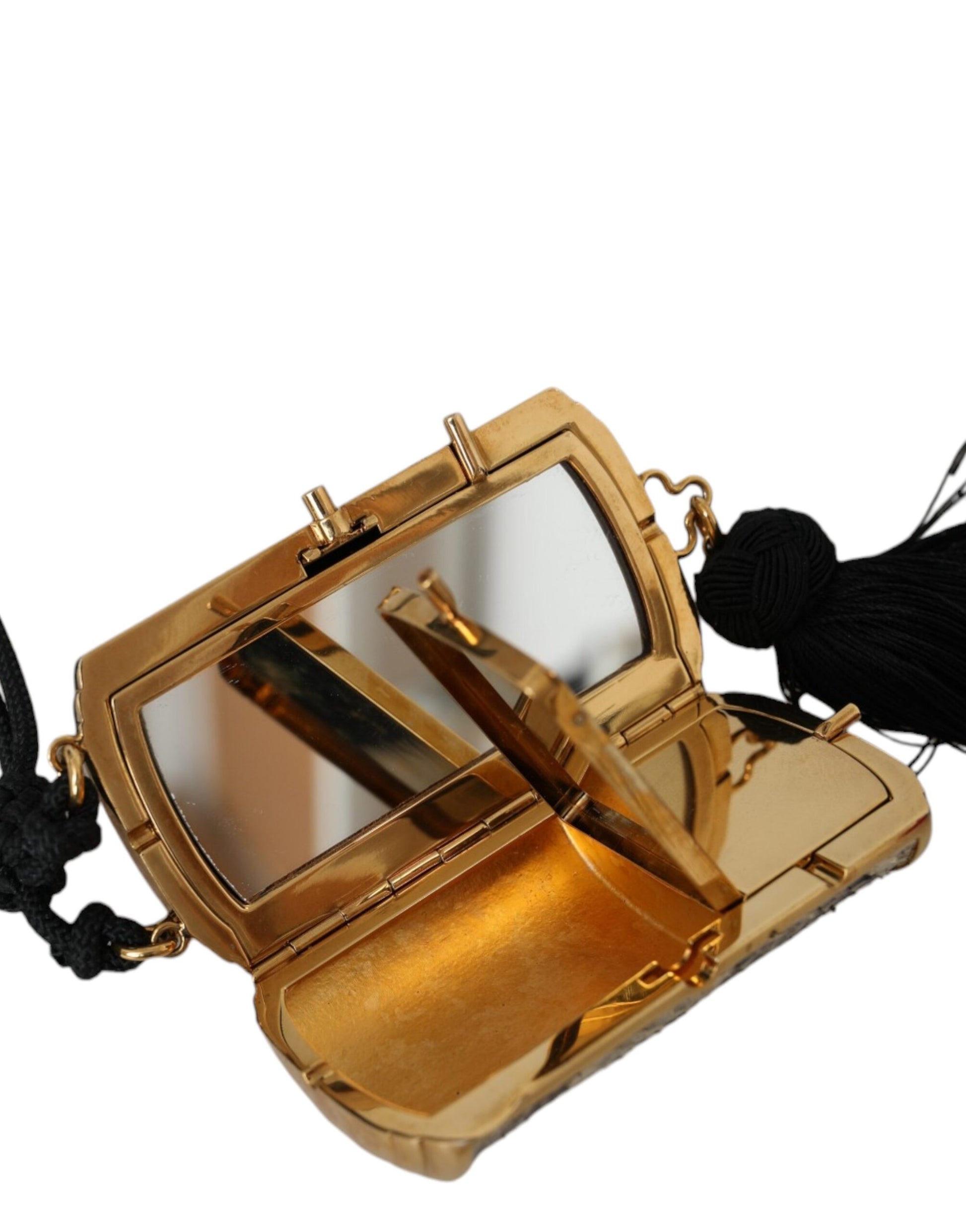 Mini Toiletry Bag by Dolce & Gabbana for women in python leather beige & gold features an distinguished Python Leather Mini Toiletry Bag design with a secure clasp, distinguished , and versatile .