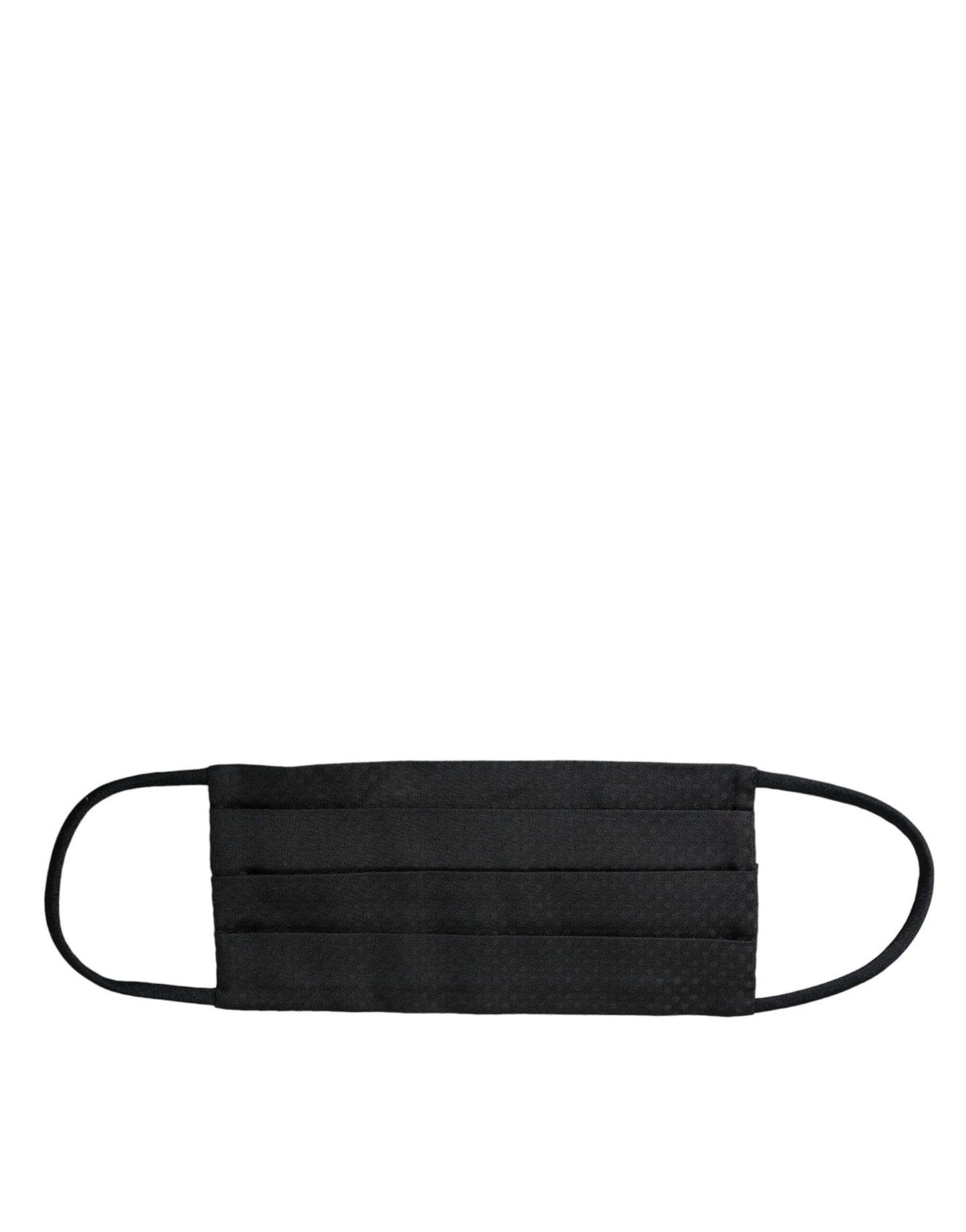 Black 100% Silk Adjustable Necktie Face Mask