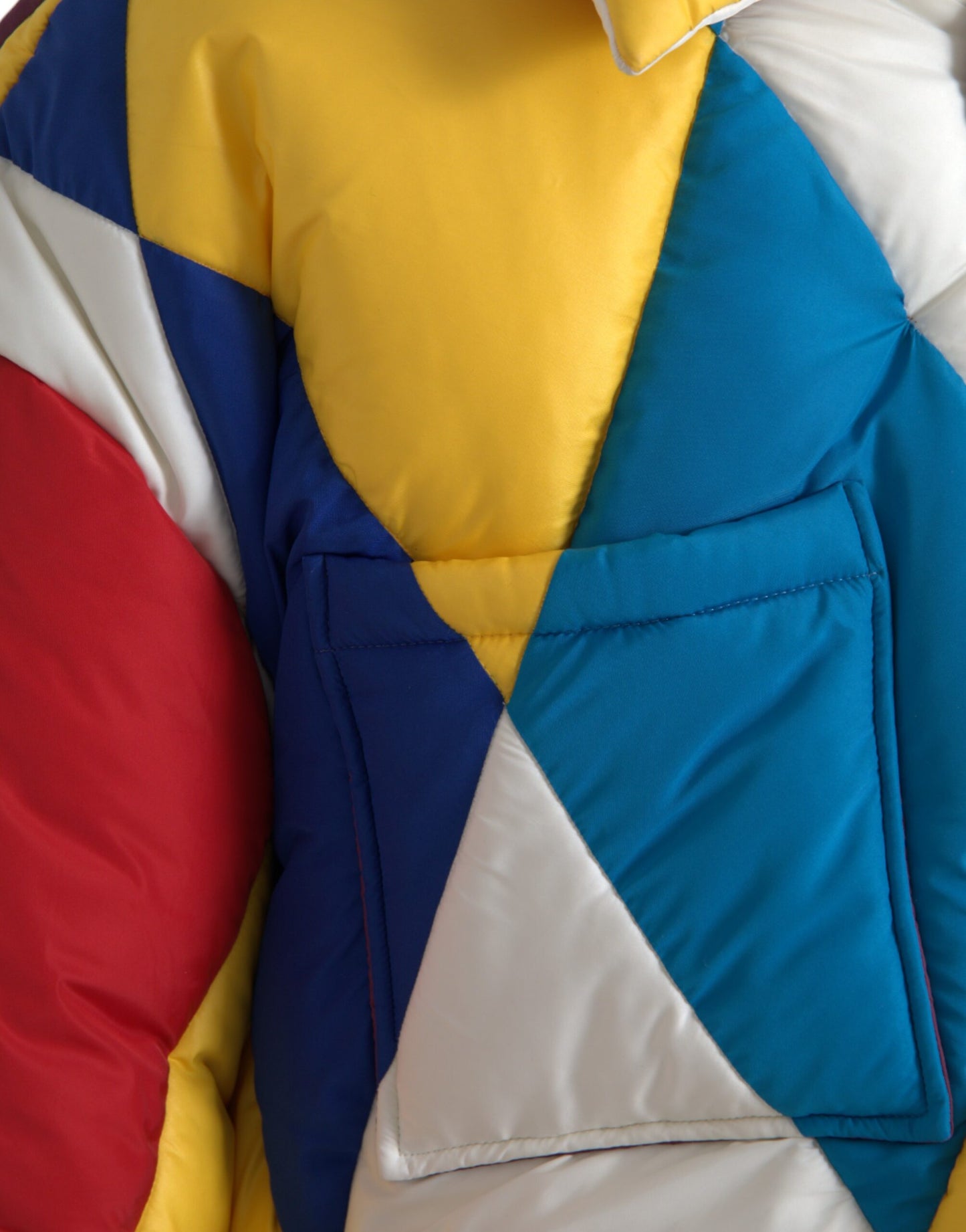 Dolce & Gabbana Men's Multicolor Windbreaker Puffer Jacket Men