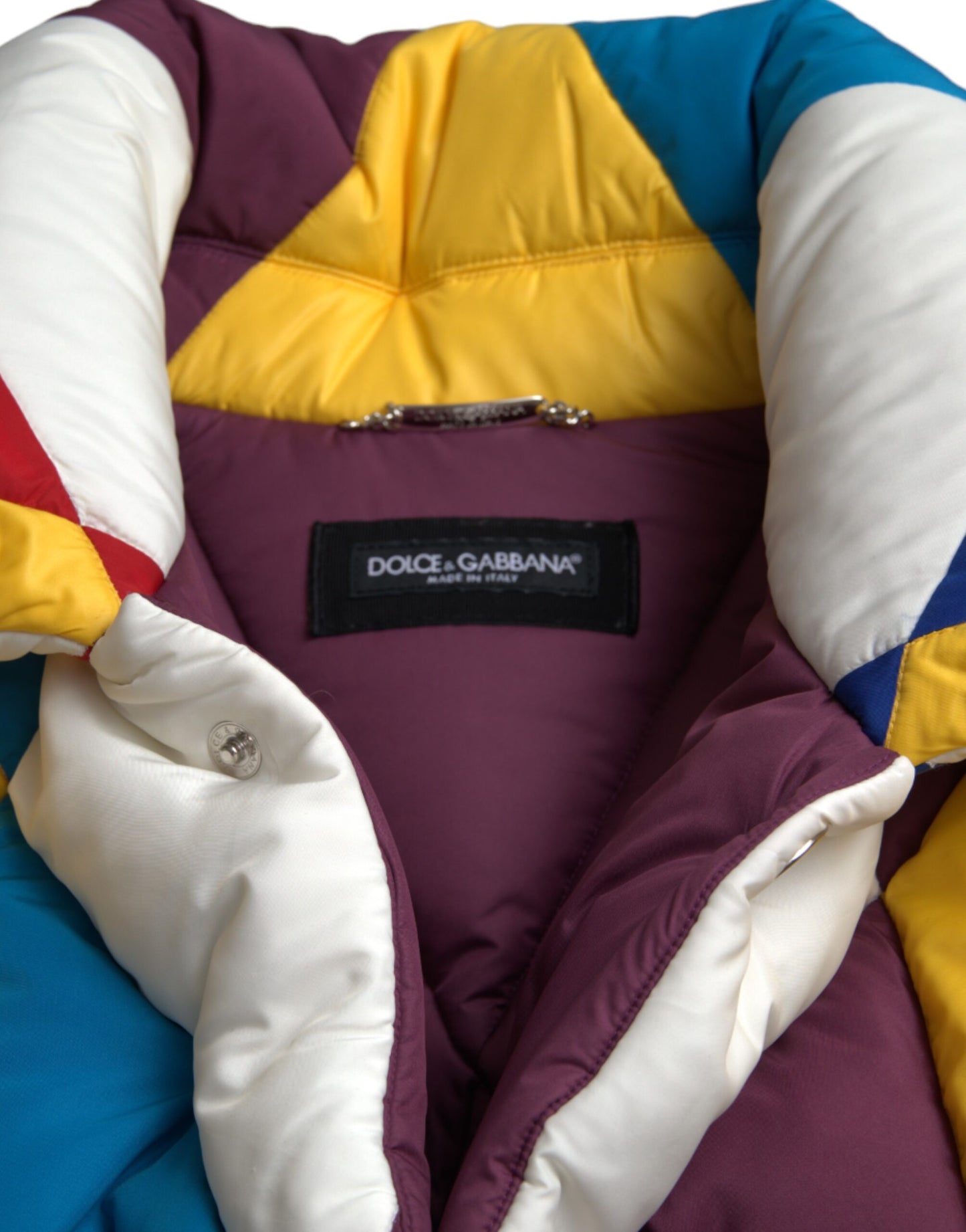Dolce & Gabbana Men's Multicolor Windbreaker Puffer Jacket Men