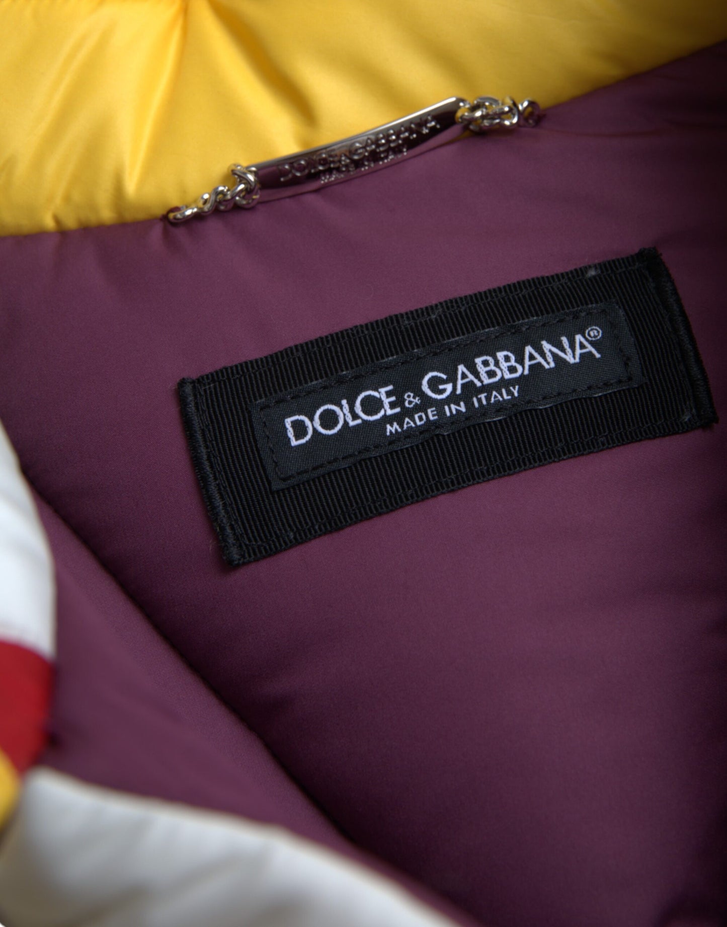 Dolce & Gabbana Men's Multicolor Windbreaker Puffer Jacket Men