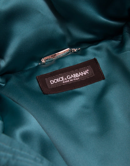 Dolce & Gabbana Men's Multicolor Floral Windbreaker Puffer Jacket