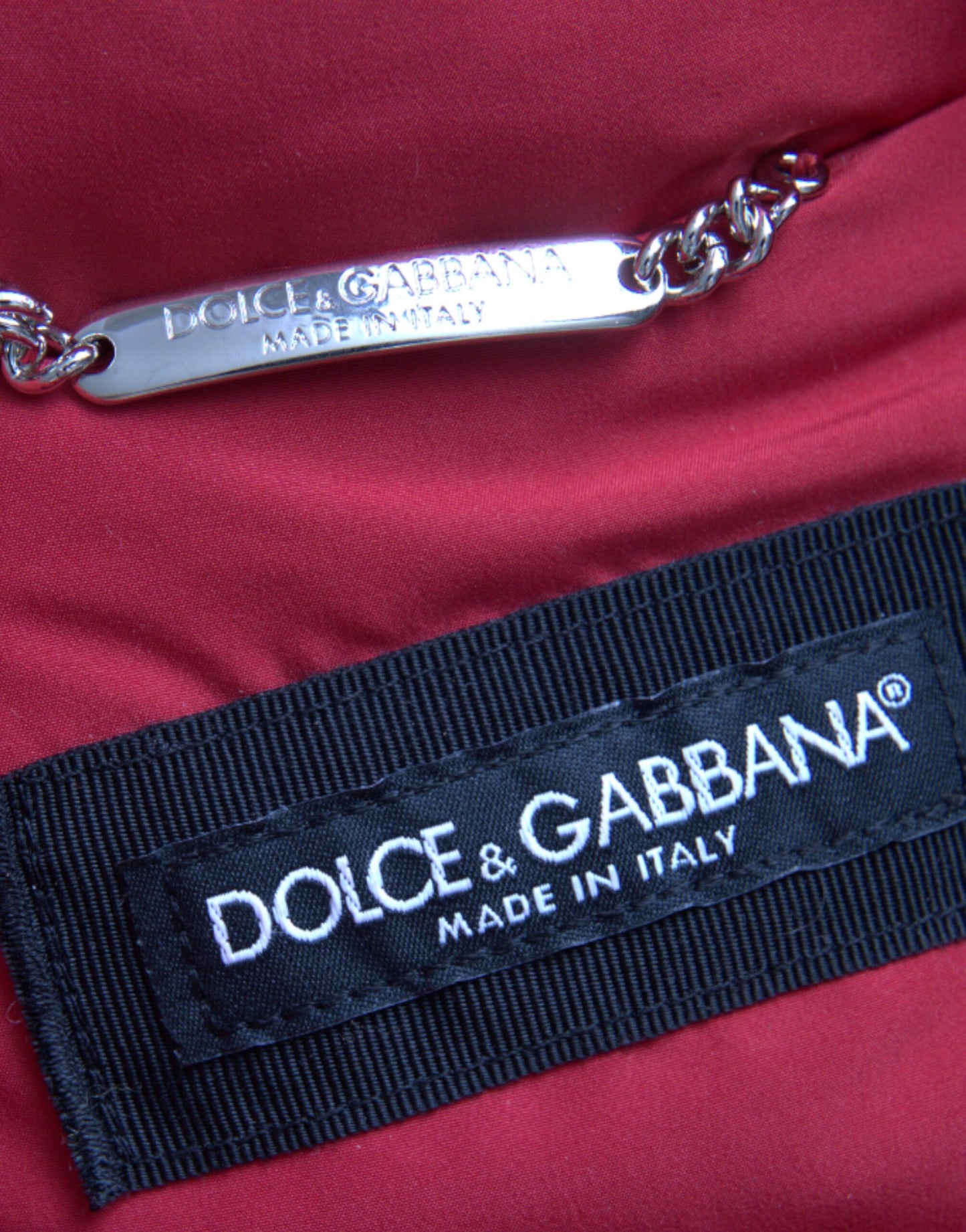 Dolce & Gabbana Men's Multicolor Quilted Hooded Puffer Jacket