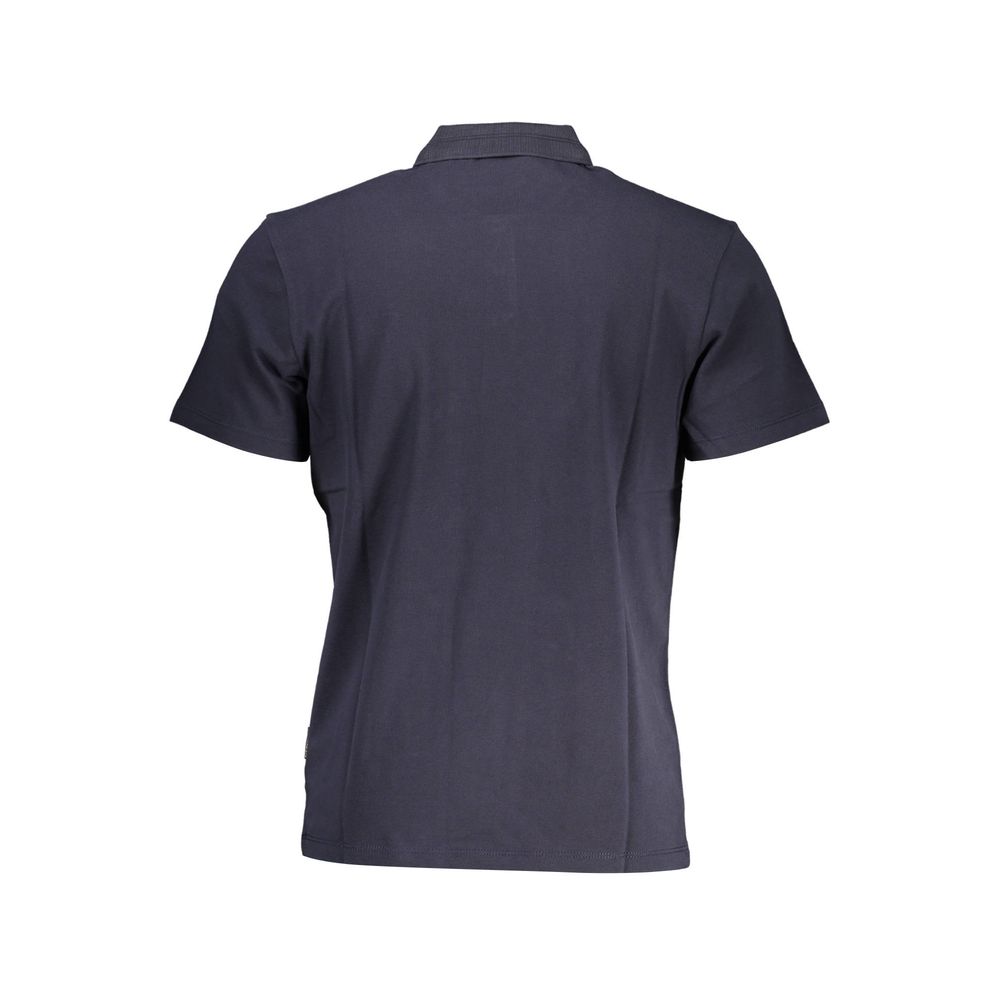 Polo Shirt by Napapijri for men in cotton blue features a eye catching silhouette, showcasing a refined and for a eye catching finish.