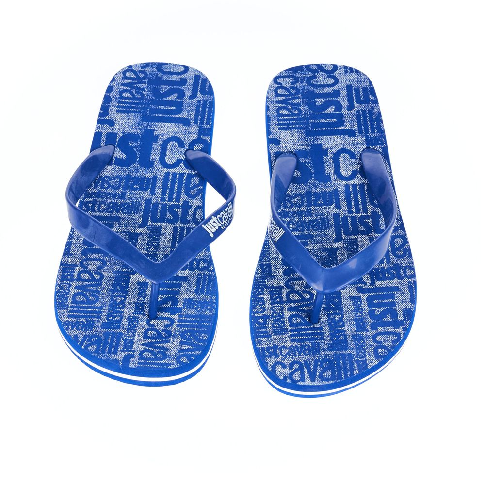 Just Cavalli Men's Light Blue EVA Flip Flop Sandal