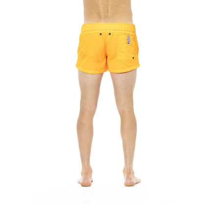 Bikkembergs Orange Polyamide Men Swimwear Short