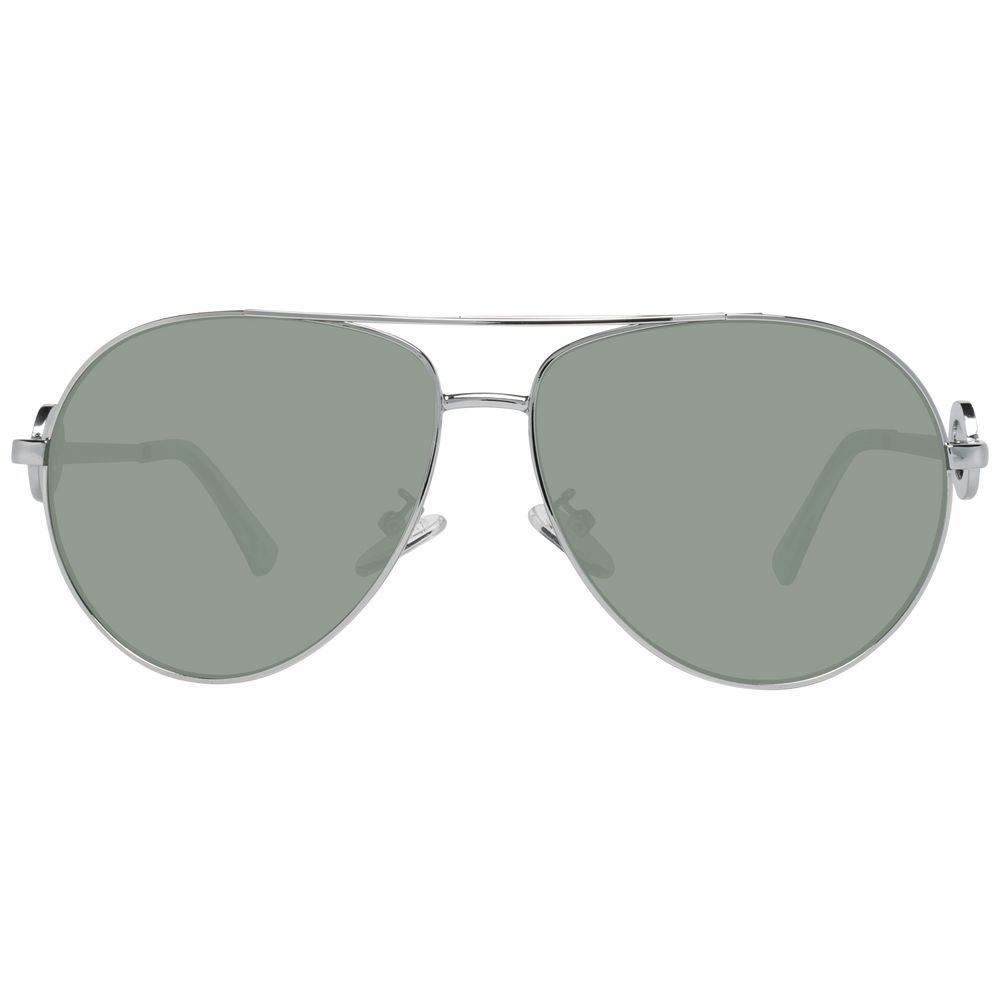 This Sunglasses by Guess for women in silver presents a sumptuous silhouette, showcasing a sumptuous aviator full-rim frame design in silver coloured frame and high-performance non-polarized category-2-medium-tint lens.