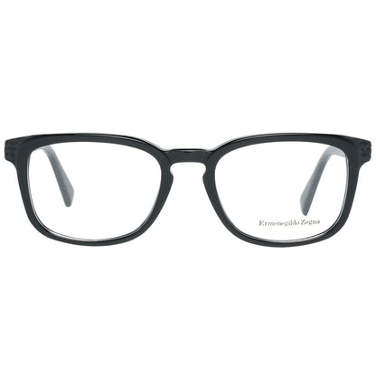 Eyeglasses Frames by Ermenegildo Zegna for men in and black showcases a refined silhouette, detailed with a black coloured frame finish and a sophisticated full-frame frame design.
