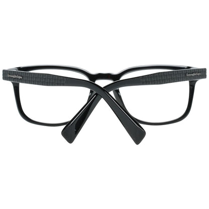 Eyeglasses Frames by Ermenegildo Zegna for men in black showcases a refined full-frame frame design with a refined black coloured frame finish for a refined and sophisticated look.