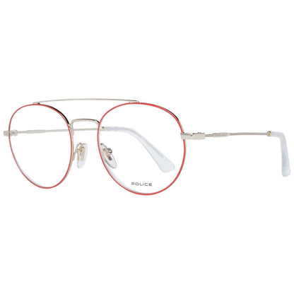 Eyeglasses Frames by Police for men in red features an refined silhouette, showcasing the refined red coloured frame and sophisticated full-frame frame design.