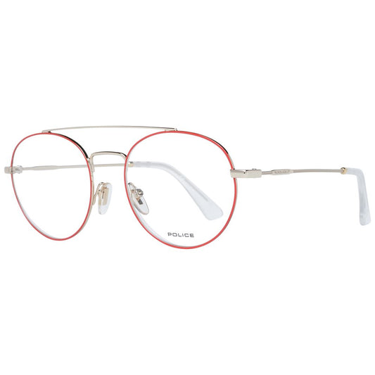 Eyeglasses Frames by Police for men in red features an refined silhouette, showcasing the refined red coloured frame and sophisticated full-frame frame design.