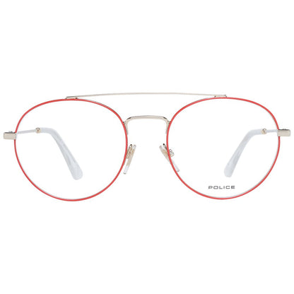 Eyeglasses Frames by Police for men in red features an refined silhouette, showcasing the refined red coloured frame and sophisticated full-frame frame design.