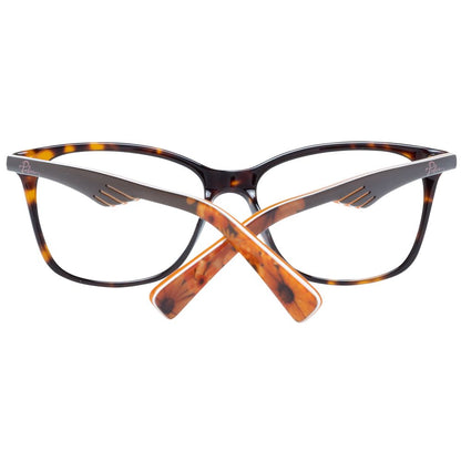 Eyeglasses Frames by Police for women in brown features an refined silhouette, showcasing a sophisticated brown coloured frame and refined full-frame frame design for a refined look.