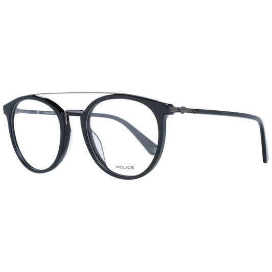 Eyeglasses Frames by Police for men in black features an refined silhouette, showcasing a sophisticated black coloured frame and refined full-frame frame design for a refined look.