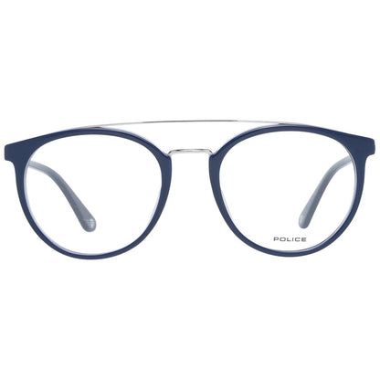 Eyeglasses Frames by Police for men in blue features an refined silhouette, showcasing the refined blue coloured frame and sophisticated full-frame frame design.