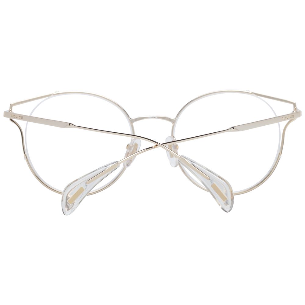 Eyeglasses Frames by Police for women in rose-gold features an refined silhouette, showcasing a sophisticated rose-gold coloured frame and refined full-frame frame design for a refined look.