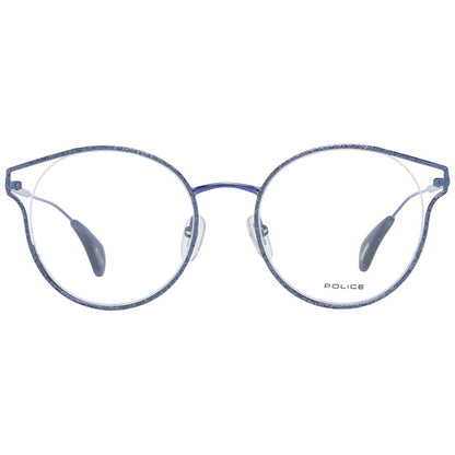 Eyeglasses Frames by Police for women in blue showcases a refined full-frame frame design with a refined blue coloured frame finish for a refined and sophisticated look.