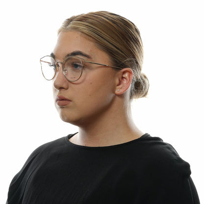 Eyeglasses Frames by Police for women in rose-gold showcases a reflective silhouette, artfully incorporating a sophisticated rose-gold coloured frame with a distinct full-frame frame design.