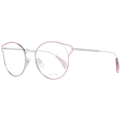 Eyeglasses Frames by Police for women in pink features an refined silhouette, showcasing a sophisticated rose coloured frame and refined full-frame frame design for a refined look.