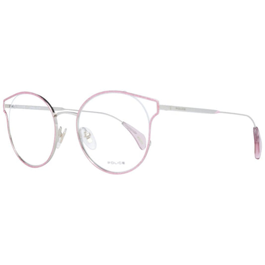 Eyeglasses Frames by Police for women in pink features an refined silhouette, showcasing a sophisticated rose coloured frame and refined full-frame frame design for a refined look.