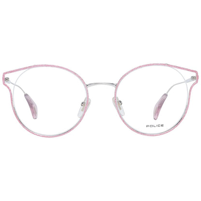 Eyeglasses Frames by Police for women in and pink showcases an refined full-frame frame design featuring a sophisticated rose coloured frame for an refined and refined aesthetic.