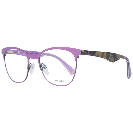 Eyeglasses Frames by Police for women in purple showcases a refined full-frame frame design with a refined purple coloured frame finish for a refined and sophisticated look.