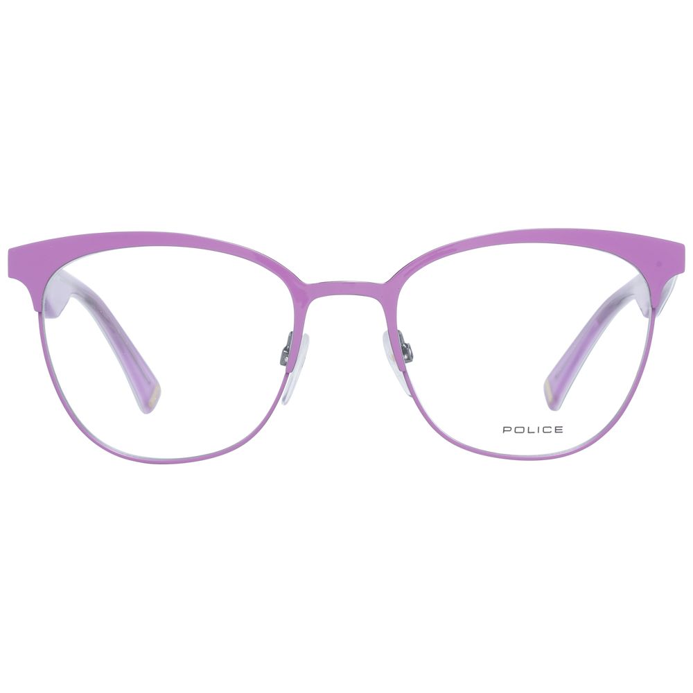 Eyeglasses Frames by Police for women in and purple showcases an refined full-frame frame design featuring a sophisticated purple coloured frame for an refined and refined aesthetic.