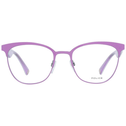 Eyeglasses Frames by Police for women in and purple showcases an refined full-frame frame design featuring a sophisticated purple coloured frame for an refined and refined aesthetic.