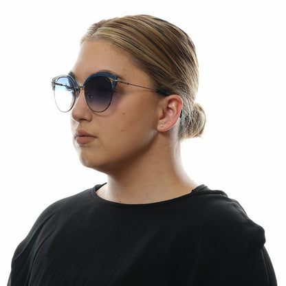 Police Butterfly Gradient Medium-Tint Metal Sunglasses - Blue