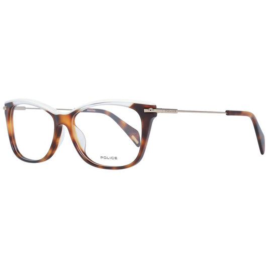Eyeglasses Frames by Police for women in and brown showcases an refined full-frame frame design featuring a sophisticated brown coloured frame for an refined and refined aesthetic.