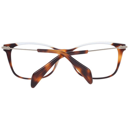 Eyeglasses Frames by Police for women in brown features a refined silhouette, showcasing a refined brown coloured frame and full-frame frame design for a sophisticated, premium look.