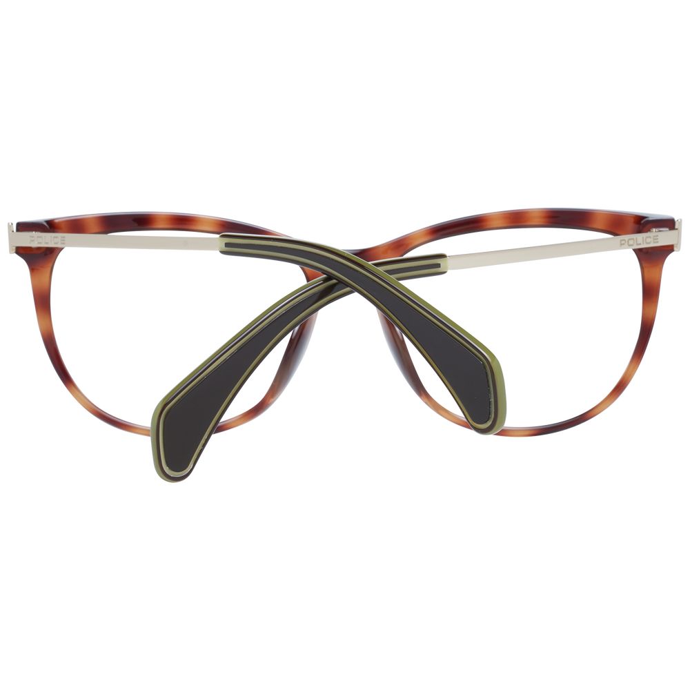 Eyeglasses Frames by Police for women in and brown showcases a refined silhouette, detailed with a brown coloured frame finish and a sophisticated full-frame frame design.