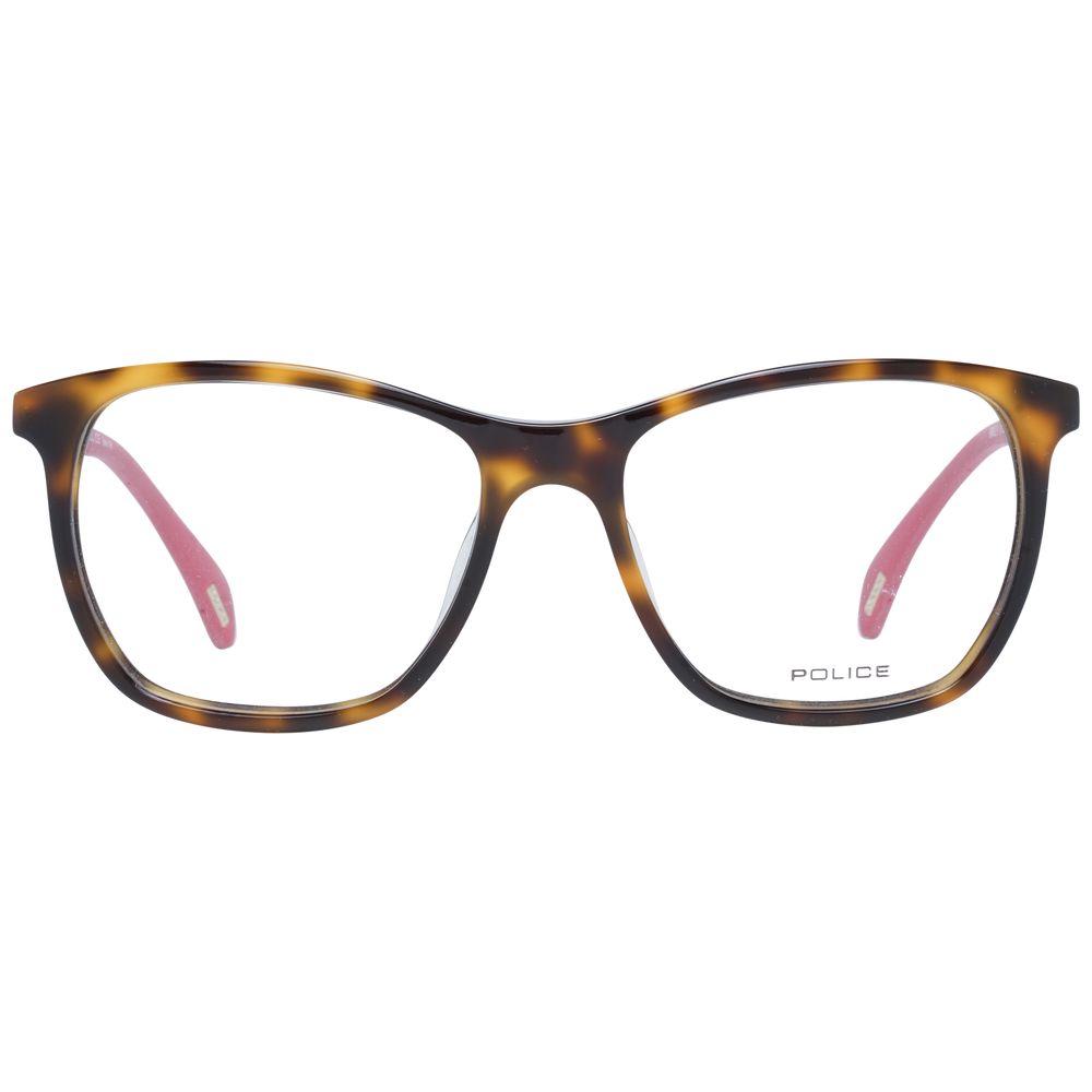 Eyeglasses Frames by Police for women in metal brown features an refined silhouette, showcasing the refined brown coloured frame and sophisticated full-frame frame design.