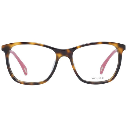 Eyeglasses Frames by Police for women in metal brown features an refined silhouette, showcasing the refined brown coloured frame and sophisticated full-frame frame design.