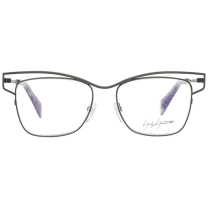 Eyeglasses Frames by Yohji Yamamoto for women in and gray showcases a refined silhouette, detailed with a gunmetal coloured frame finish and a sophisticated full-frame frame design.