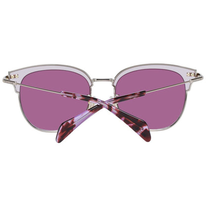 Police Butterfly Gradient Medium-Tint Metal Sunglasses - Burgundy