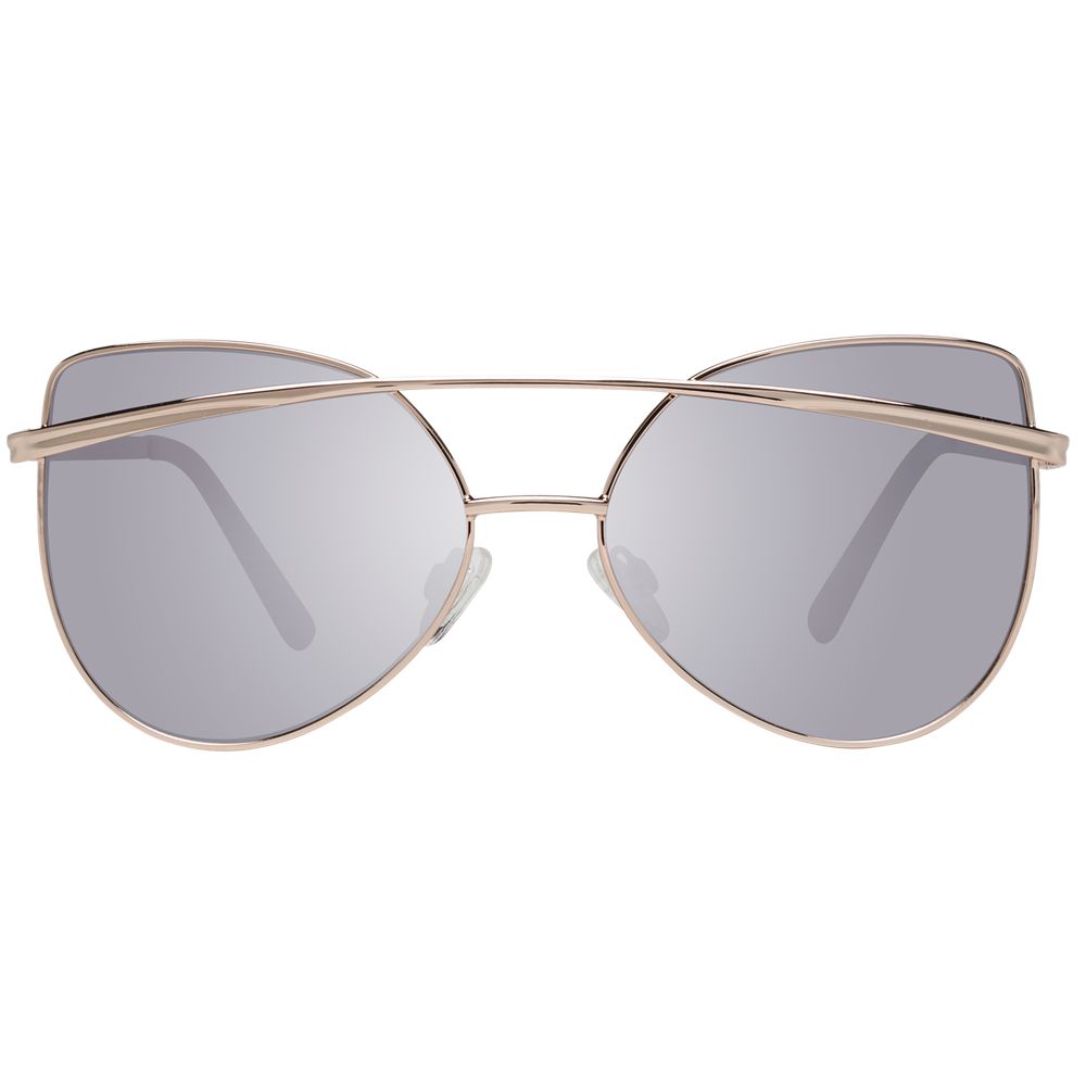 Sunglasses by Guess for women in and rose-gold featuring an opulent butterfly full-rim frame design with a sophisticated rose-gold coloured frame finish and high-performance mirrored category-2-medium-tint lens.