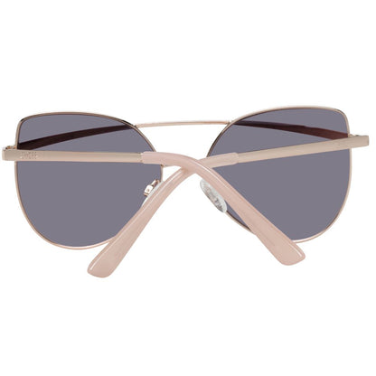 Sunglasses by Guess for women in and rose-gold presents a sumptuous silhouette, featuring rose-gold coloured frame and butterfly full-rim frame design with mirrored category-2-medium-tint lens for a sumptuous look.