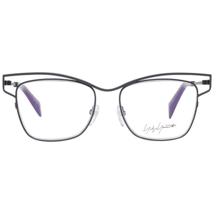 Eyeglasses Frames by Yohji Yamamoto for women in gray features an refined silhouette, showcasing a sophisticated gray coloured frame and refined full-frame frame design for a refined look.