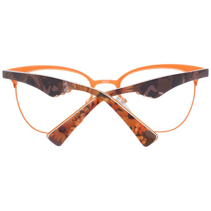 Eyeglasses Frames by Police for women in plastic brown features a refined silhouette, showcasing a refined brown coloured frame and full-frame frame design for a sophisticated, premium look.
