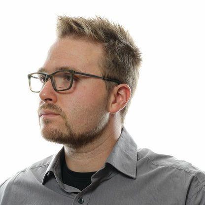 Eyeglasses Frames by Police for men in and green showcases an refined full-frame frame design featuring a sophisticated green coloured frame for an refined and refined aesthetic.