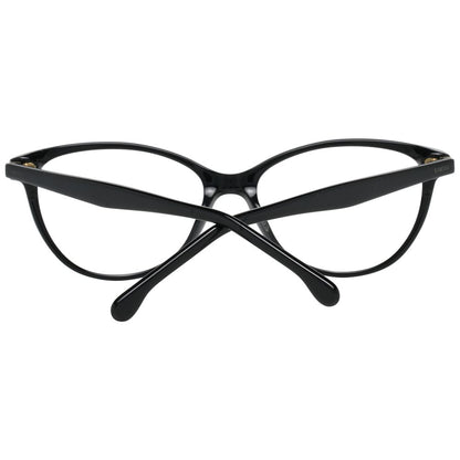 Eyeglasses Frames by Lozza for women in black features an refined silhouette, showcasing a sophisticated black coloured frame and refined full-frame frame design for a refined look.