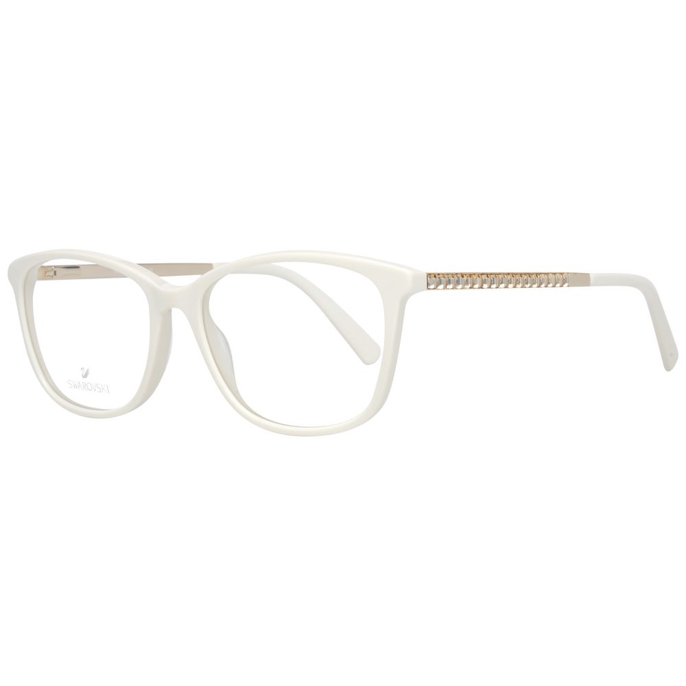 Swarovski Women's Full-Rim Trapezium Metal Eyeglasses Frames - White