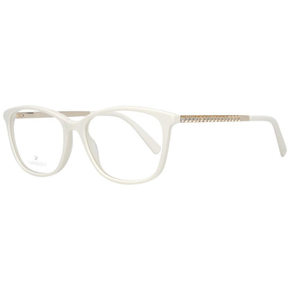 Swarovski Women's Full-Rim Trapezium Metal Eyeglasses Frames - White