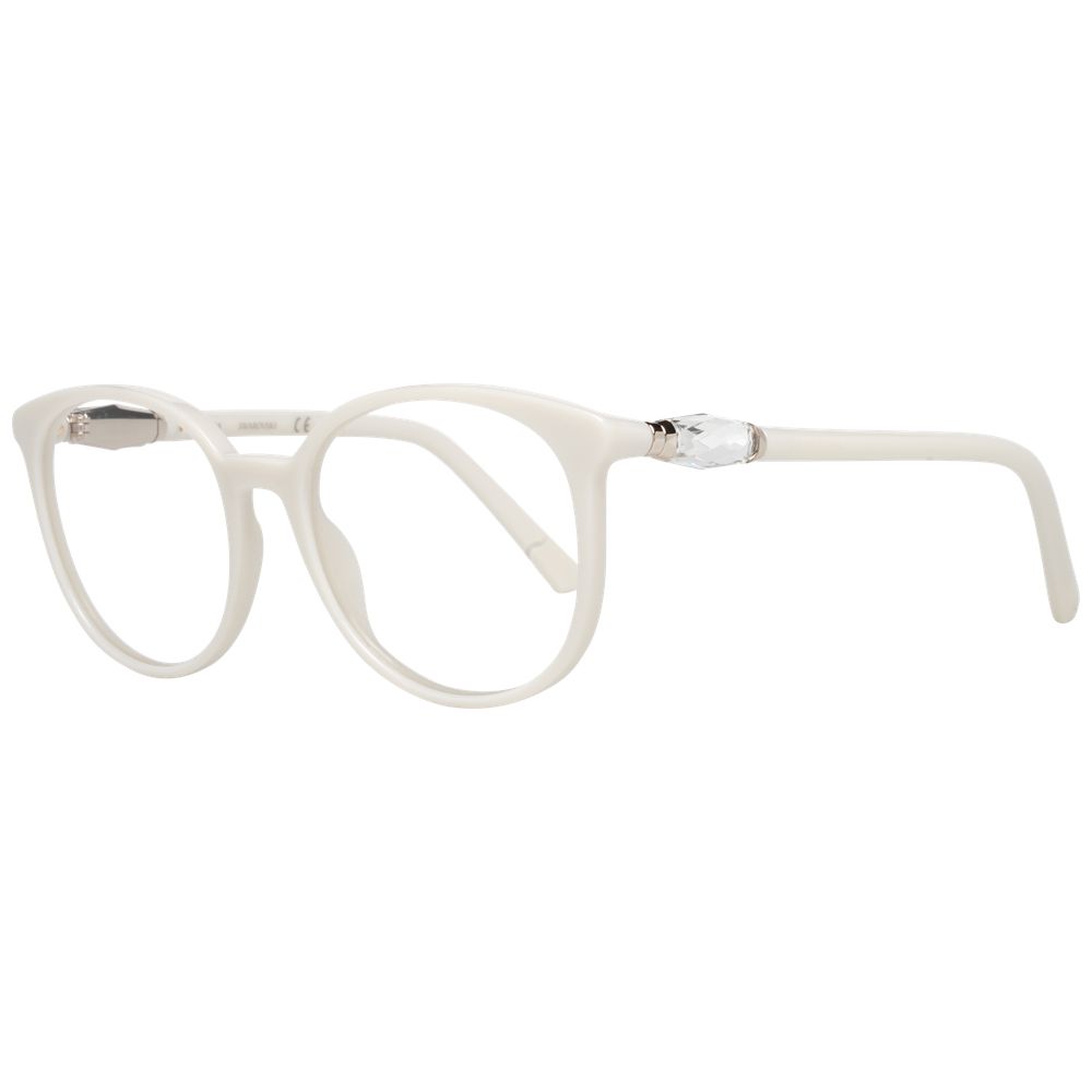 Eyeglasses Frames by Swarovski for women in white features a refined silhouette, showcasing a refined white coloured frame and full-frame frame design for a sophisticated, premium look.